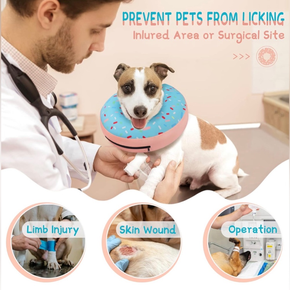 Doggy Donut Inflatable Recovery “Cone”
